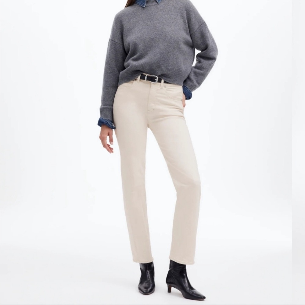 Madewell Women's Straight Leg Jeans in Cream